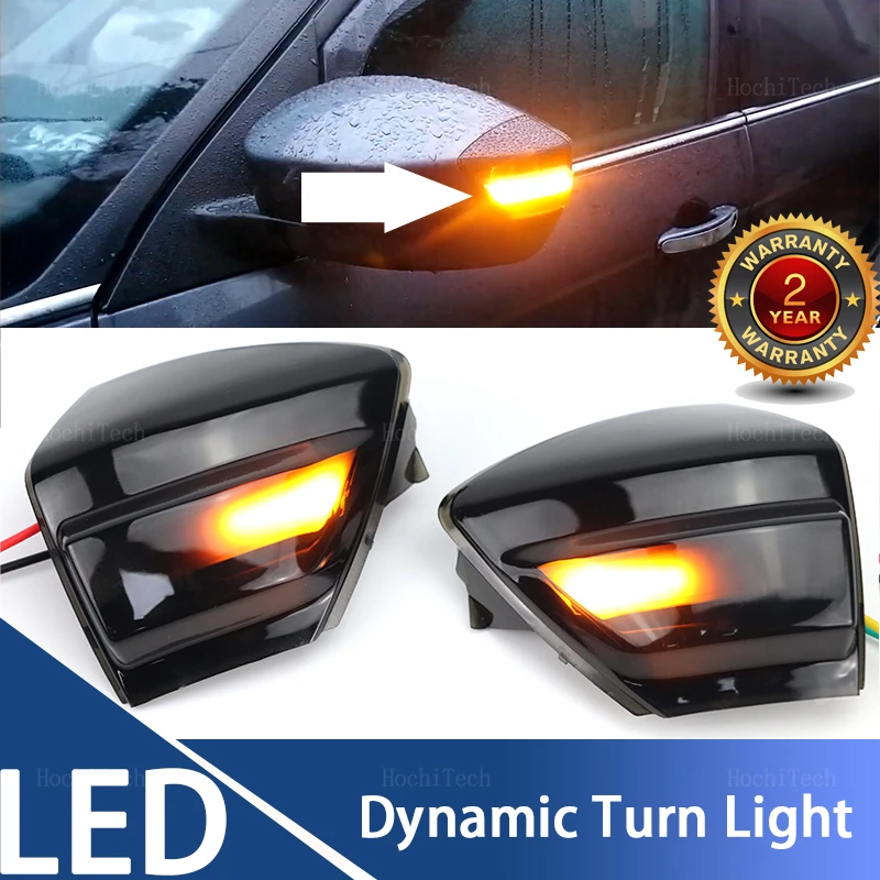 

Smoked LED Dynamic Turn Signal Light Side Mirror Flashing Light for Ford S-MAX CD340 Kuga C-Max Galaxy MK3 C S Max