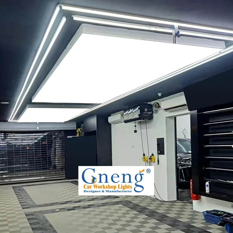 Popular LOGO Design Soft Film Light Box for Car Film Car Detailing Lights Garage Lamp Led Workshop Light