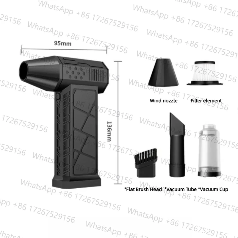 Applicable to2026 Air Blower Handheld 130000RPM Turbo High Power Jet Fan Brushless Motor Variable Speed Dust Blower Cleaning Too