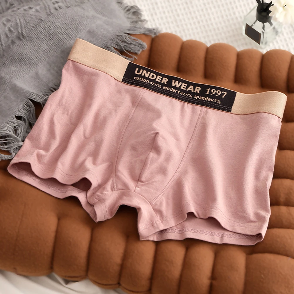 1 قطعة الرجال \\\\\\\\\' الانتفاخ الحقيبة الملاكمين السراويل مشروط القطن منتصف الخصر الملابس الداخلية جذوع السروال رجل سراويل الملابس الداخلية #4