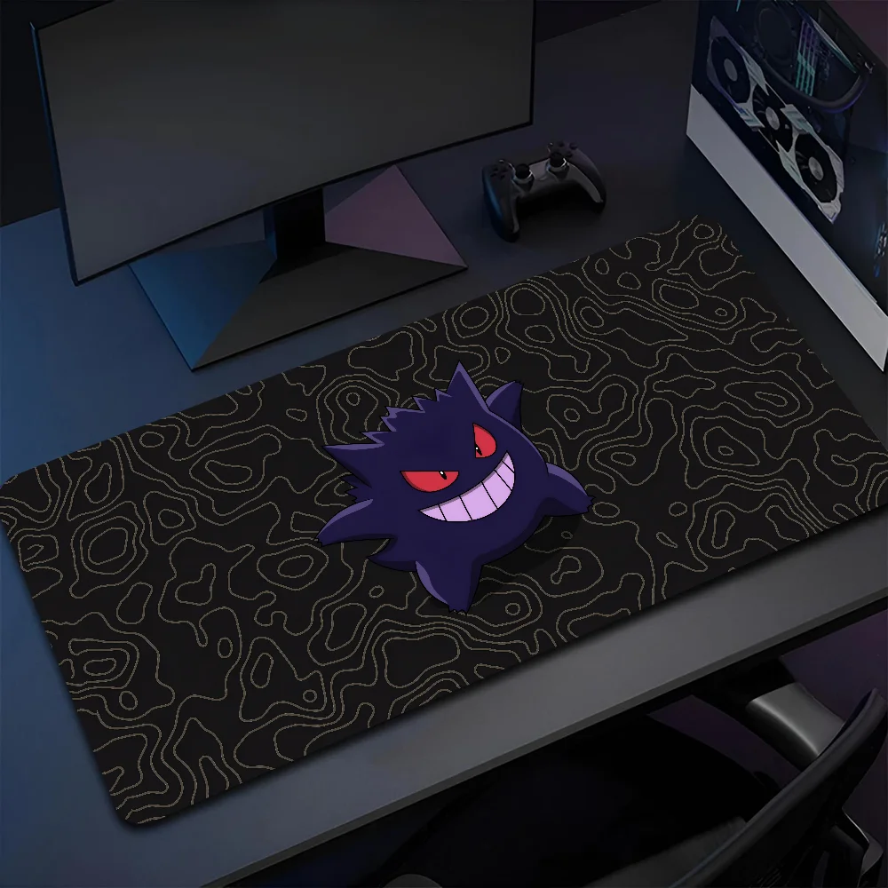 P-Pokemon-Gengar Grande Mousepad Large Gaming Mouse Pad LockEdge Thickened Computer Keyboard Table Desk Mat
