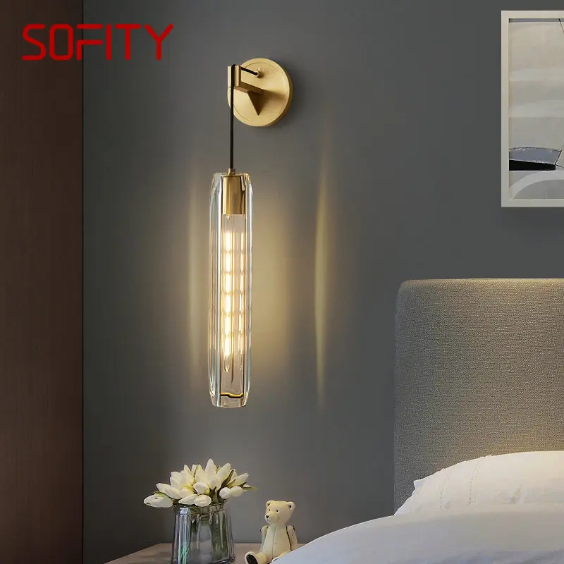 

TEMAR Contemporary Copper Wall Sconce Lamp LED Indoor Brass Beside Light Classic Creative Decor for Home Living Bed Room
