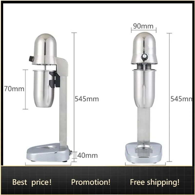 

650ml Commercial Milk Shake Machine -Electric Milk Tea Shaker Machine - 30cup/Hr 18000rpm Double Speed Mixer,Single-head