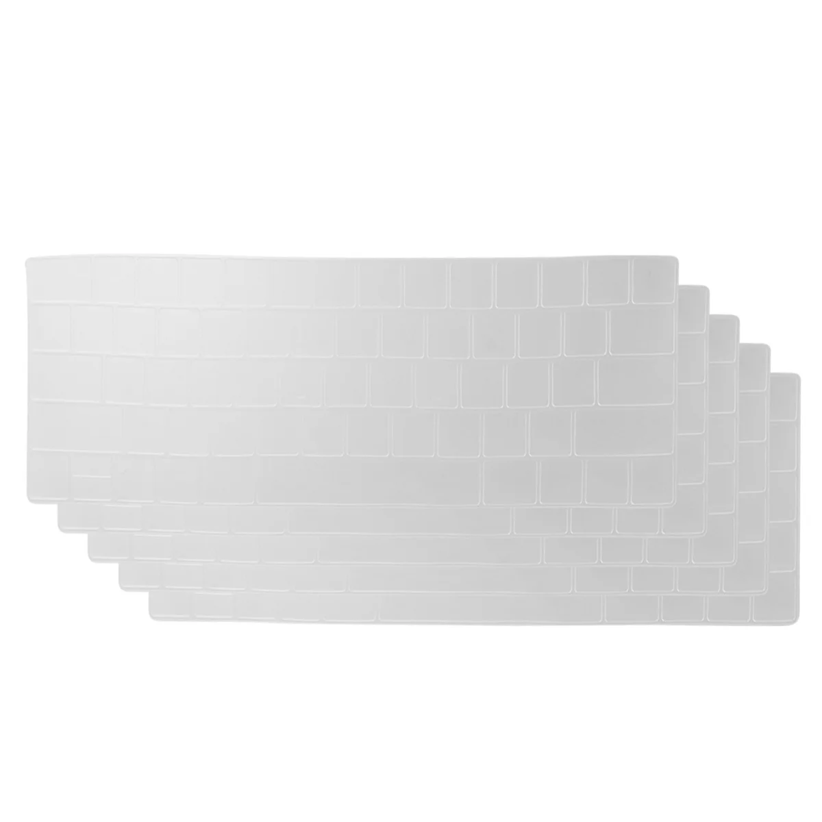 

5Pcs Silicone Keyboard Protective Film Flexible Tpu Cover for 13 15Pro Spill Proof Dust Resistant Easy Rinse Clean