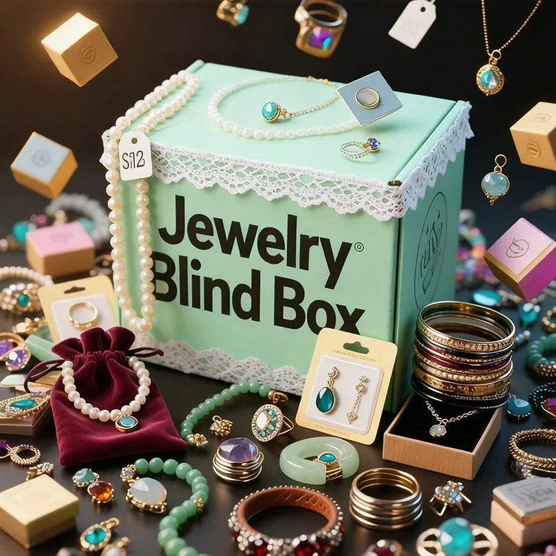 

Сумка для захвата смешанных ювелирных изделий Тайный тип Случайный 1 10, 30, 50 шт. или пары, включая серьги, кольца, ожерелья или браслеты, выбранные