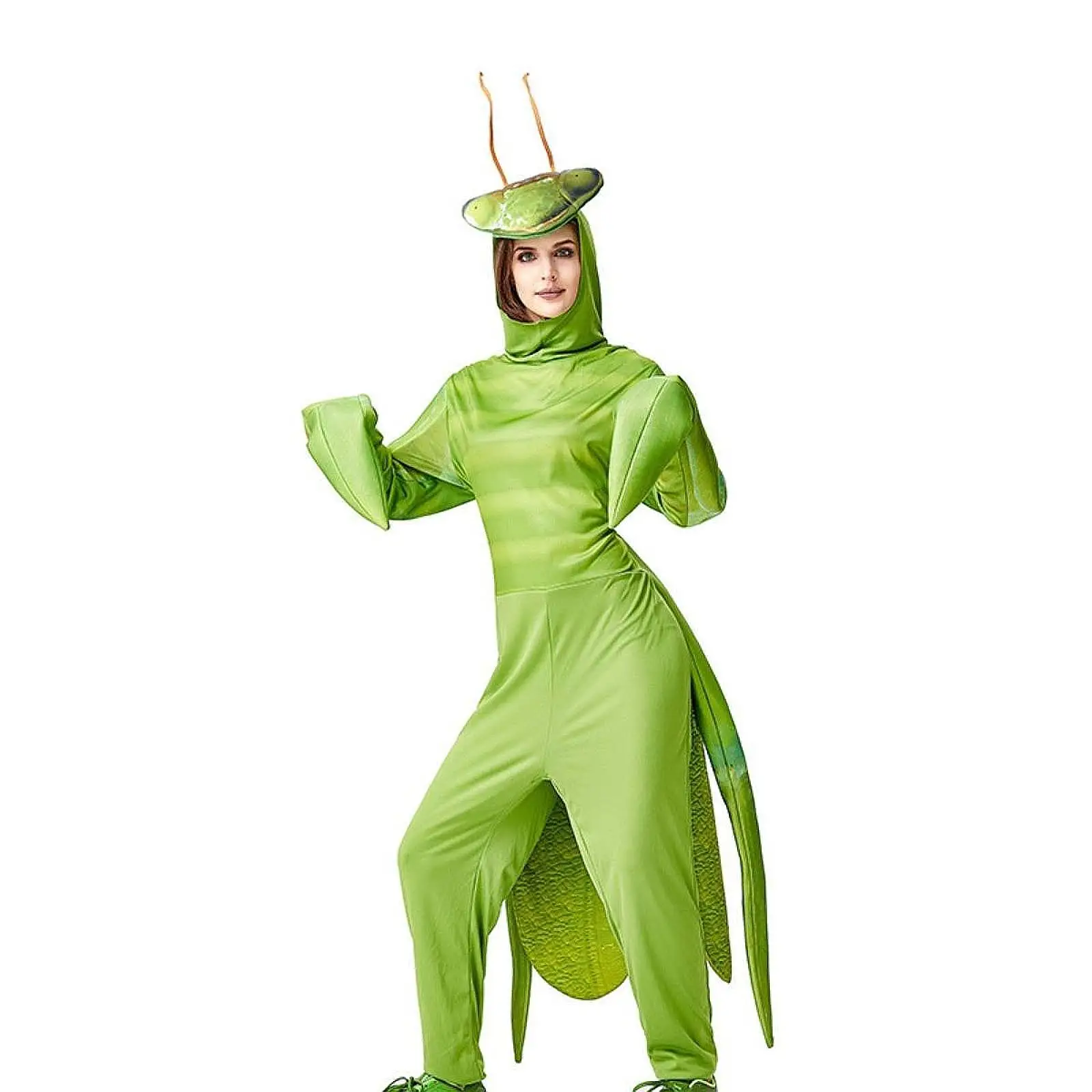 

Praying Mantis Costume Performance Wear Role Playing Props Night Party Carnival Party Praying Mantis Jumpsuit Halloween Costume