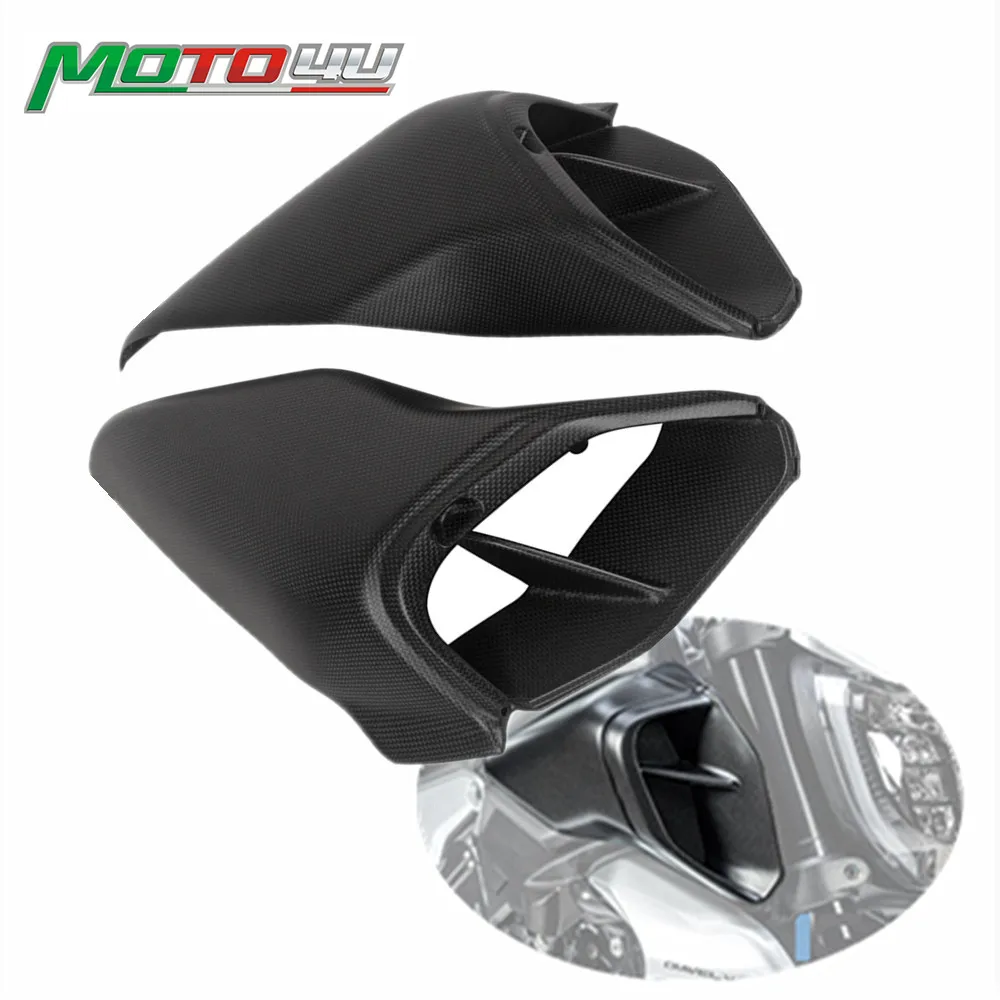 

MOTO4U For Ducati Diavel V4 DiavelV4 2023 2024 2023+ 100% Carbon Fiber Side Panels Motorcycle Accessories Side Fairing