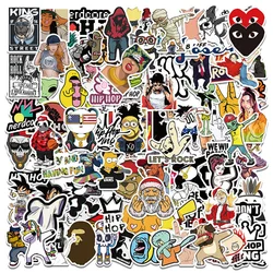 INS Hip Hop Cartoon Sticker, Decoração Criativa, Impermeável, Computador, Bagagem, TableCar, Cadeira, Personalidade, Atacado, Novo, 10, 30, 50Pcs