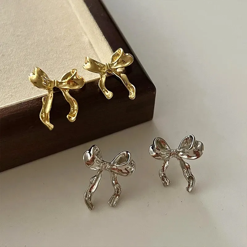 Design Sweet and Cool Style Bow Knot Earrings Women\'s Simple Elegant Jewelry Gifts Dropshipping