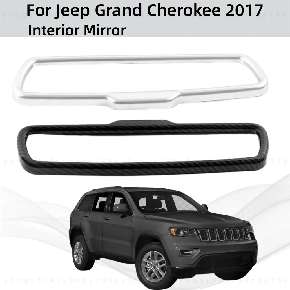 

Car Upgrade Stickers Styling Carbon Interior Mirror Cover For Jeep Grand Cherokee 2017 Modification Decoration Accessories