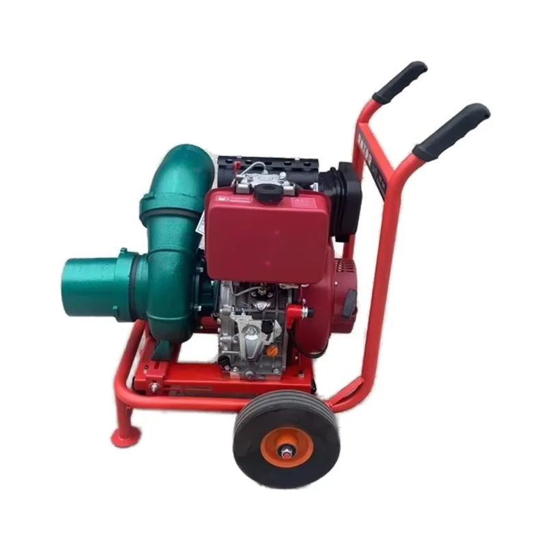 

5.5kw Centrifugal Engine Water Pump with High Pressure 3/4/6-Inch Double Impeller Air-Cooled Engine Spray Pump