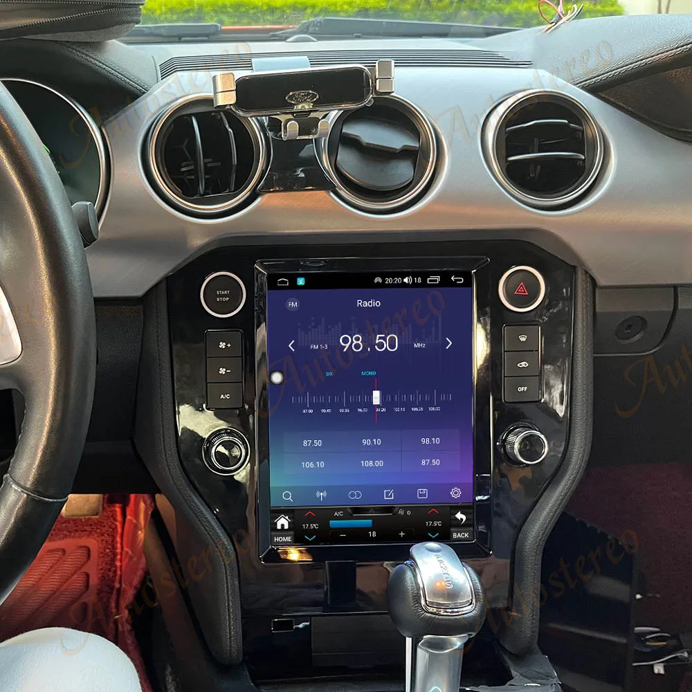 10.4 بوصة لفورد موستانج 2015-2021 أندرويد راديو السيارة ستيريو استقبال Autoradio مشغل وسائط متعددة نظام تحديد المواقع نافي رئيس وحدة الشاشة