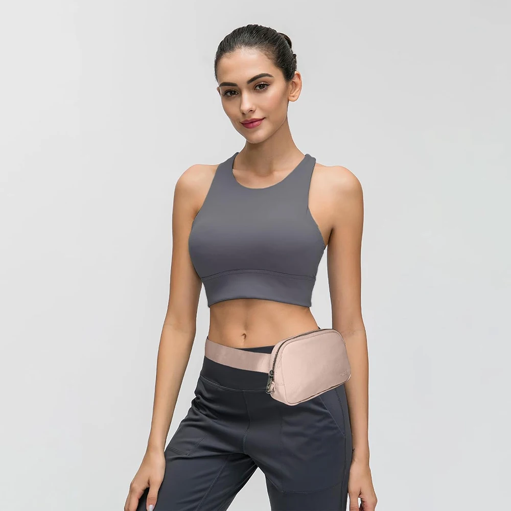 Umweltfreundliche Nylon-Gürteltasche Wasserdichte Hüfttasche für Damen Verstellbarer Riemen Crossbody-Taschen Sport-Bauchtaschen Handytasche – Detail 17