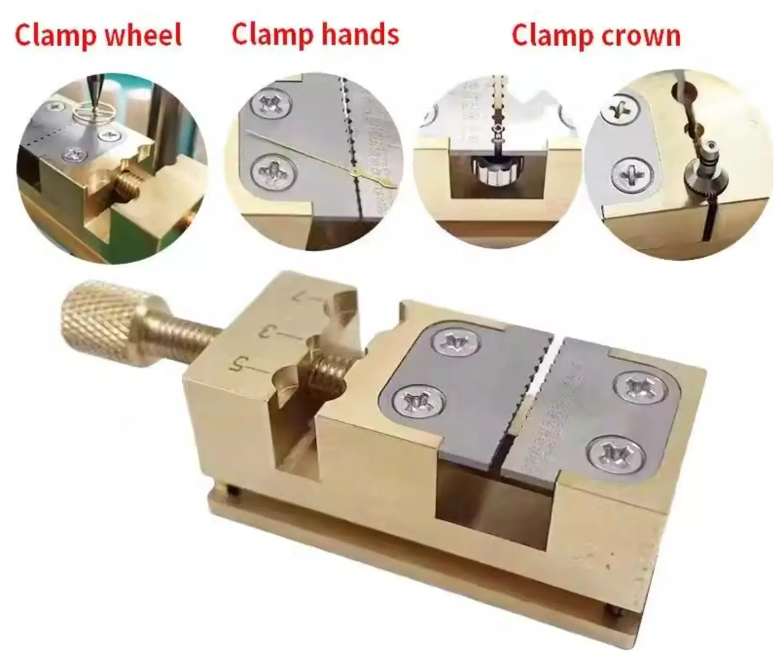 Watch repair tool multifunctional fixture for fixing watch parts Watch crown watchmaker repairing Small bench pliers