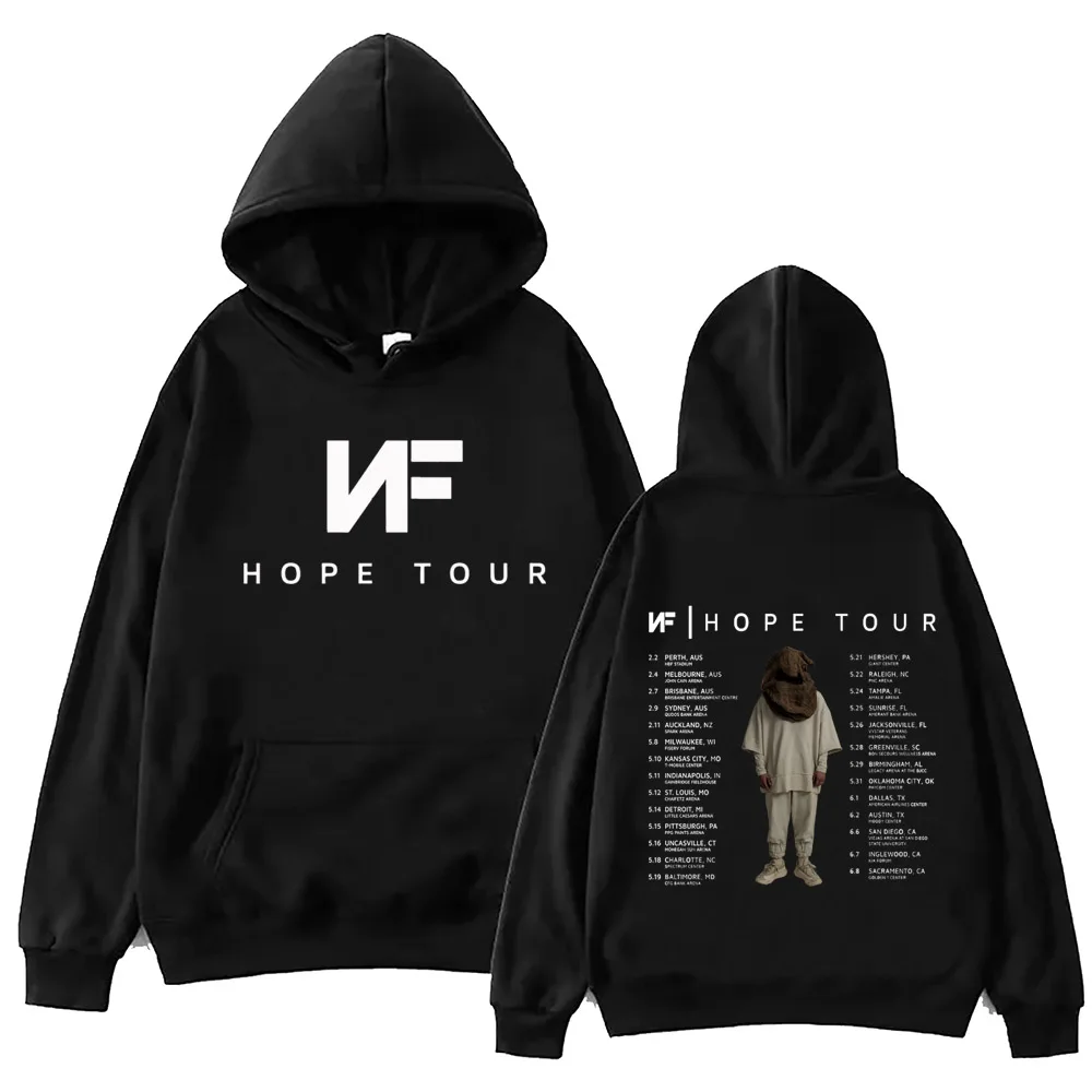 

NF Rapper Tour 2024 Hoodie Harajuku Hip Hop Pullover Tops Popular Music Sweatshirt Fans Gift