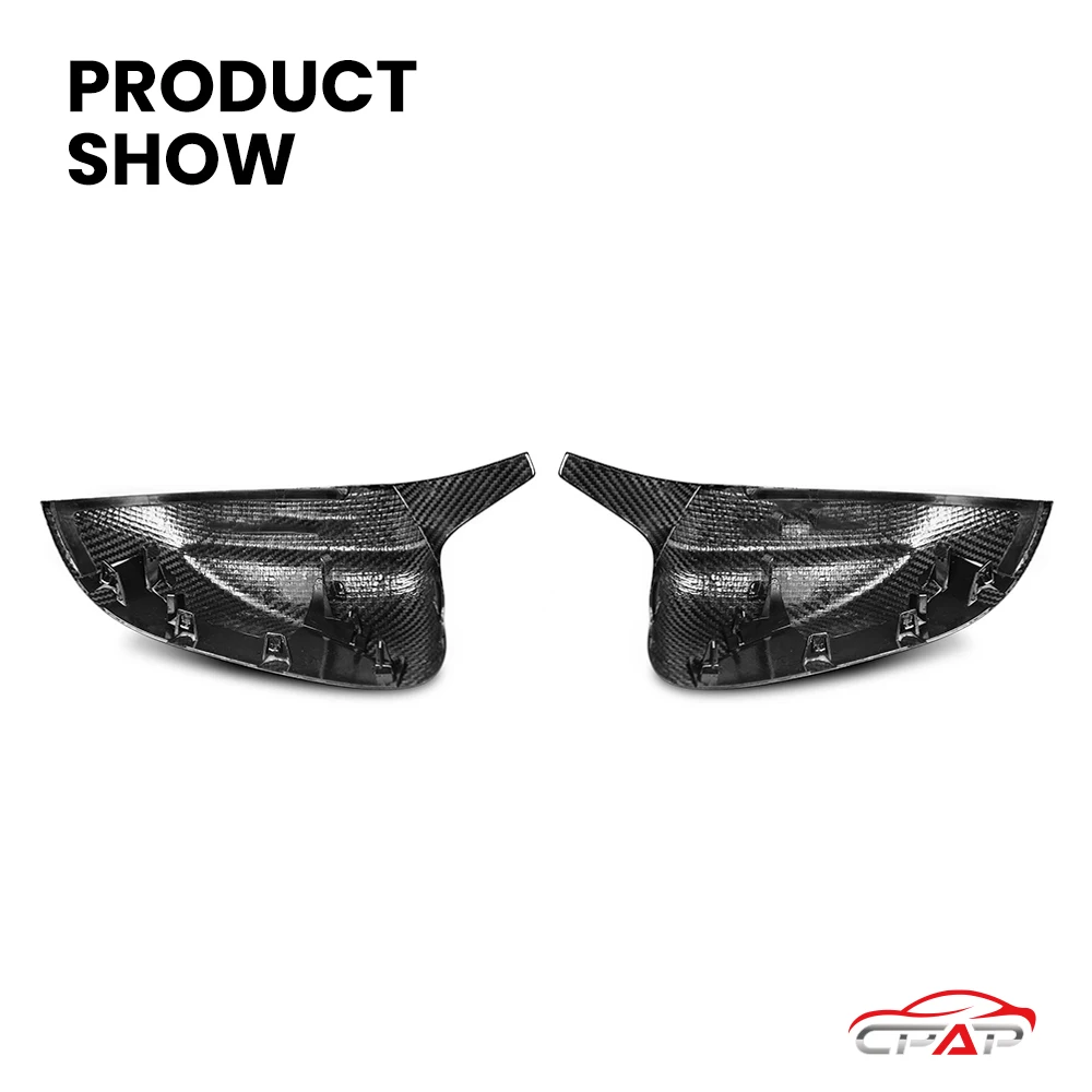 Coperture per specchietti retrovisori esterni in vera fibra di carbonio a secco per BMW X3 G01 X4 G02 X5 G05 X6 G06 X7 G07 iX3 G08 BEV M Style 2019-IN
