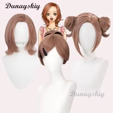 Nana Wig Anime NANA Cosplay Wig Women Short Brown Heat Resistant Wig Komatsu Nana Cosplay Free Cap
