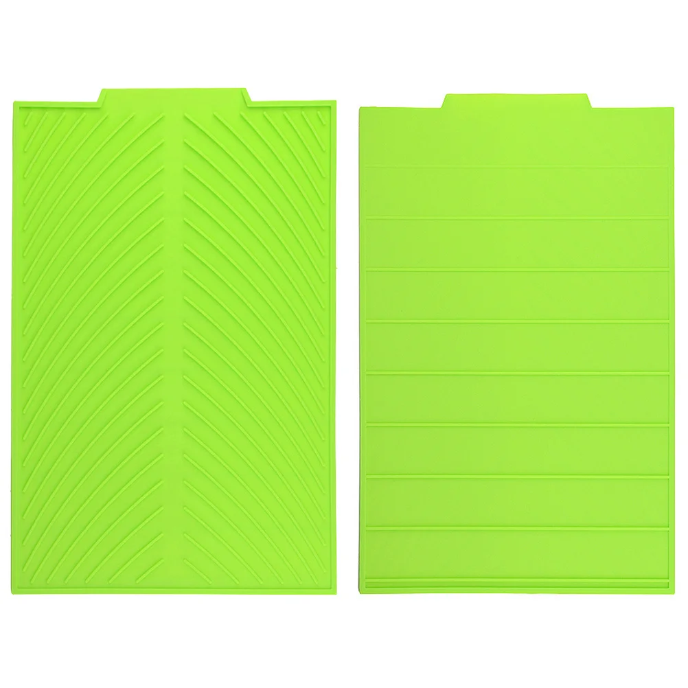 Heat Resistant Silicone Dish Drying Mat Green Antibacterial Dishwasher Safe Kitchen Tool Silicone Drying Mat Kitchen Accessories