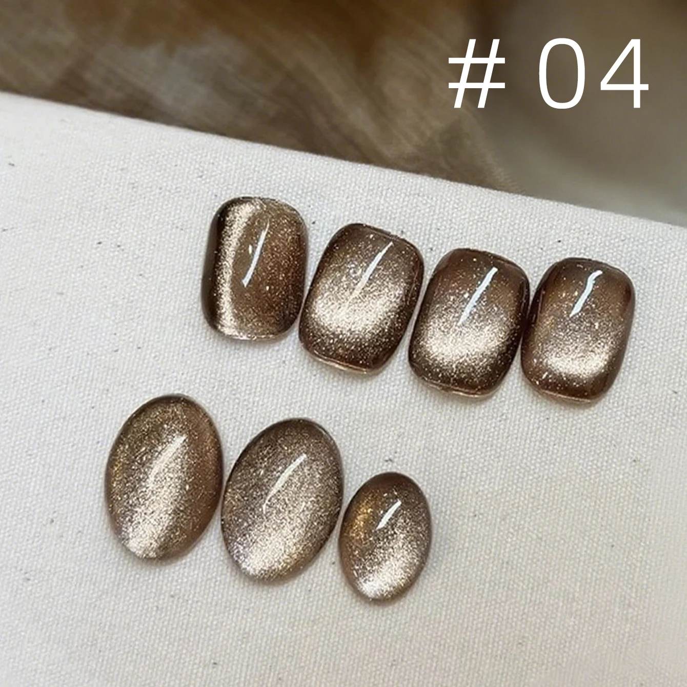 MIANEL 2026 Neuer Braun-Blauer Katzenaugen-Herbst-Winter Retro Himmelblauer Eleganter Glasperlen-Katzenaugen-Aufhellender Gel-Nagellack – Detail 32