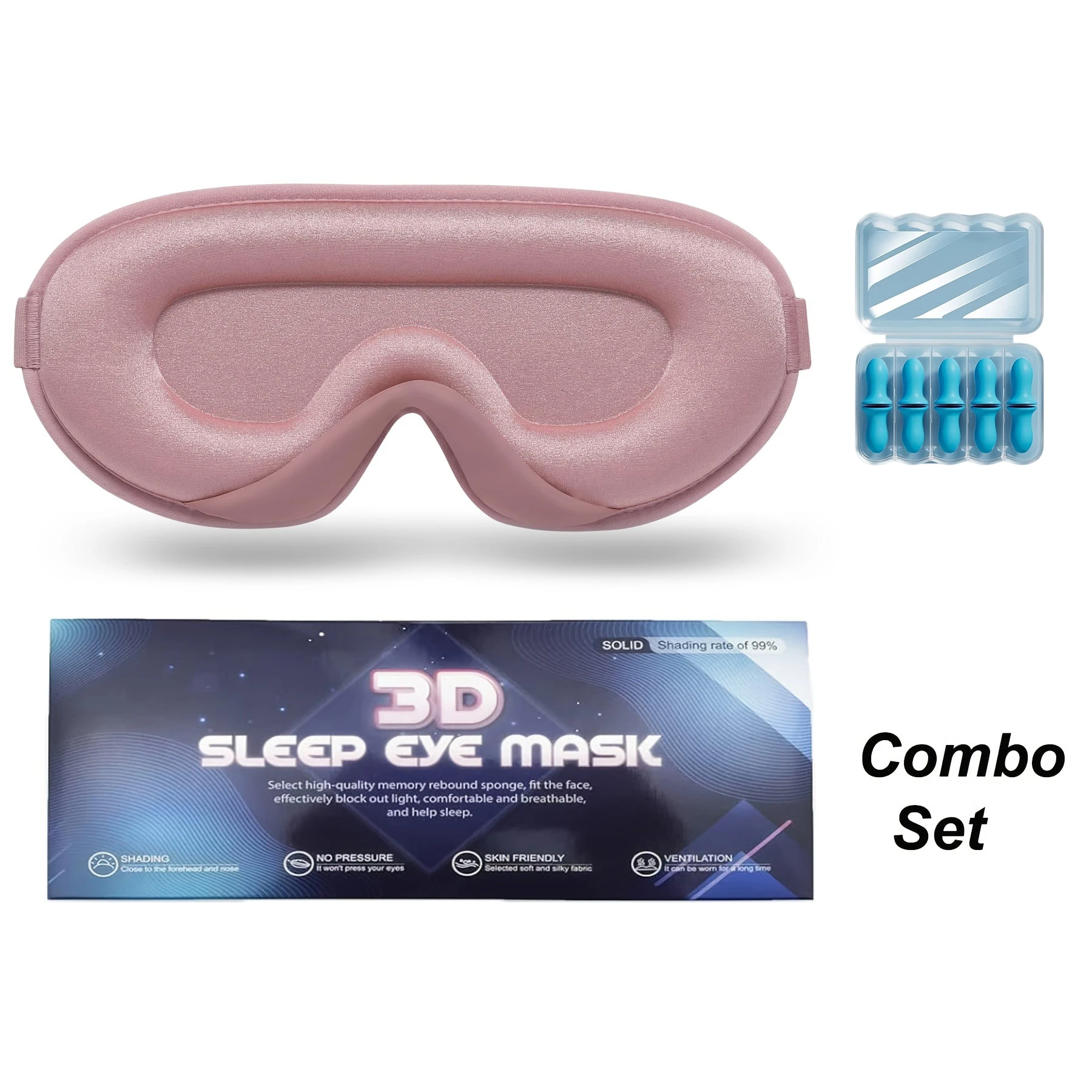 

Маска для сна 3D-накладки на глаза из мягкой пены, удобная маска для сна, чашка с нулевым давлением для глаз, повязка на глаза для мужчин и женщин с регулируемым ремешком