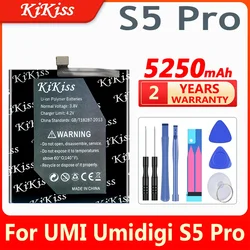 KiKiss S5 Pro 5250mAh Battery for UMI Umidigi S5 Pro (S5Pro S 5 Pro) Batteries