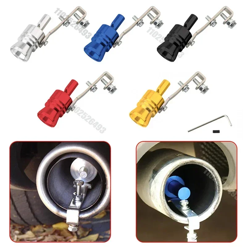 جديد سيارة تعديل الصوت محاكي التوربينات الذيل الحلق صافرة ، ماسورة العادم مولد الصوت دراجة نارية مولد صوت الصوت