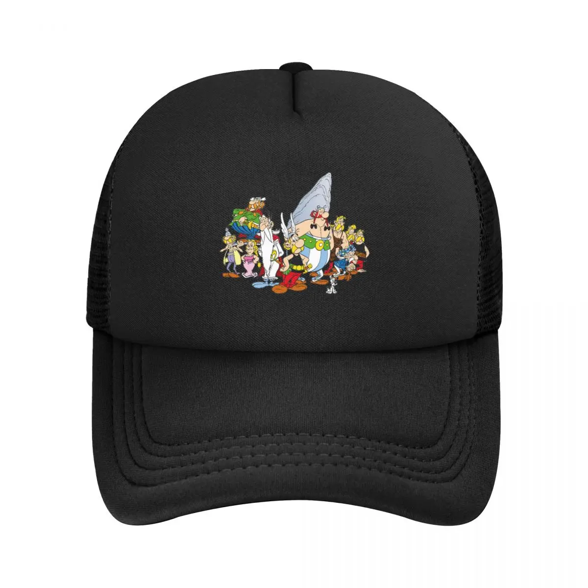 Asterix And Obelix Dogmatix Mesh Baseball Caps Snapback Fashion Baseball Hats Breathable Casual Casquette Outdoor Unisex