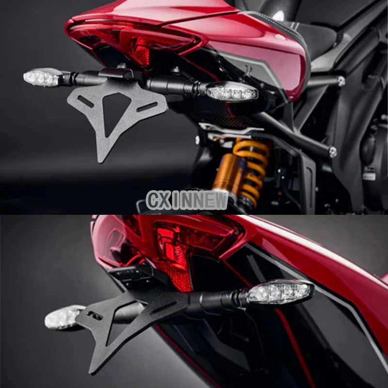 For Speed Triple 1200RS 1200RR 1200 RS RR 2021-2024 Motorcycle Rear Short Tail Stock Tidy License Plate Holder Tailstock Bracket