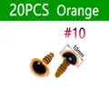 20pcs Orange Size10