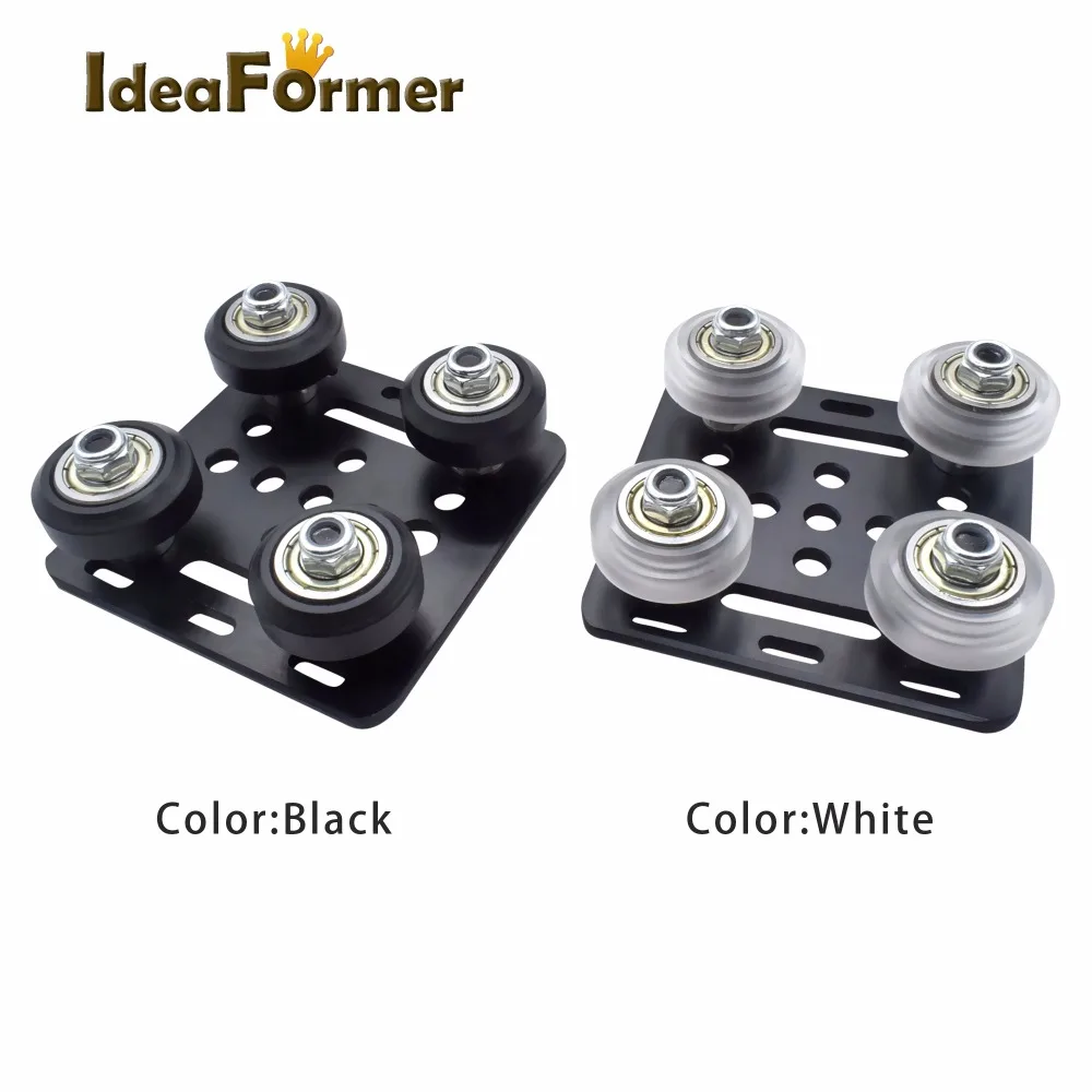 

IdeaFormer 1set 3D Printer Part Openbuilds V Gantry Plat Set T3x65.5x65.5 Pulley Suites For 2020 V-Slot Aluminum Profiles Wheels