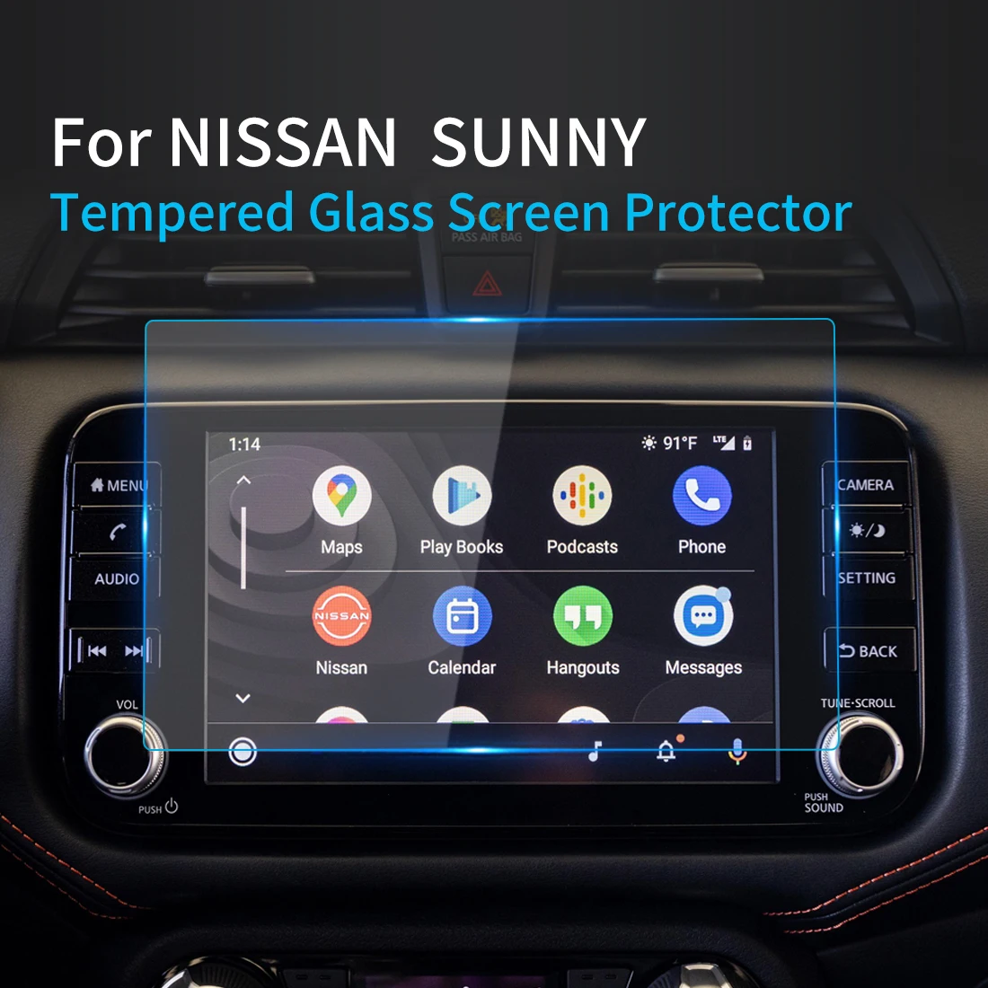 For NISSAN SUNNY 2023 Screen Protector Tempered Glass Protective Film Carplay Panel Media Video Car Auto Interior Accessories