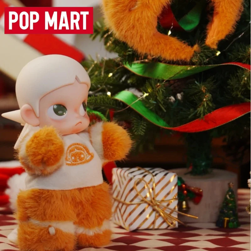 新しい本物のポップマート Zsiga ジンジャーブレッドマン 1/8 アクションフィギュアかわいい人形デスクトップ装飾モデル子供収集クリスマスギフト