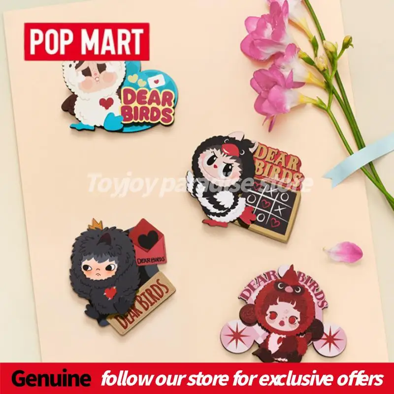 

Authenti Pop Mart Dear Birds Series Fridge Magnet Blind Box Cute Home Decorations Refrigerator Stickes Trendy Toy Birthday Gifts