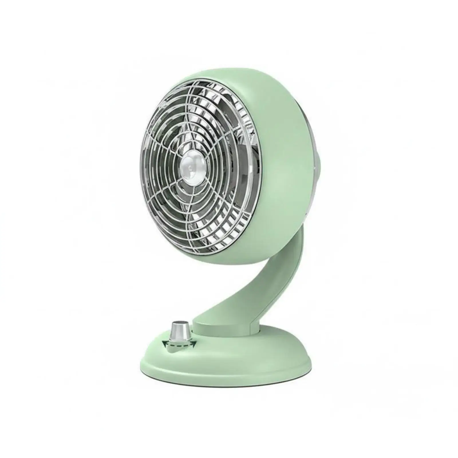 Retro USB Desk Fan Vintage Metal Portable Rechargeable Small Cooling Fan for Desk Bedroom Study 12 Hour Battery Operation