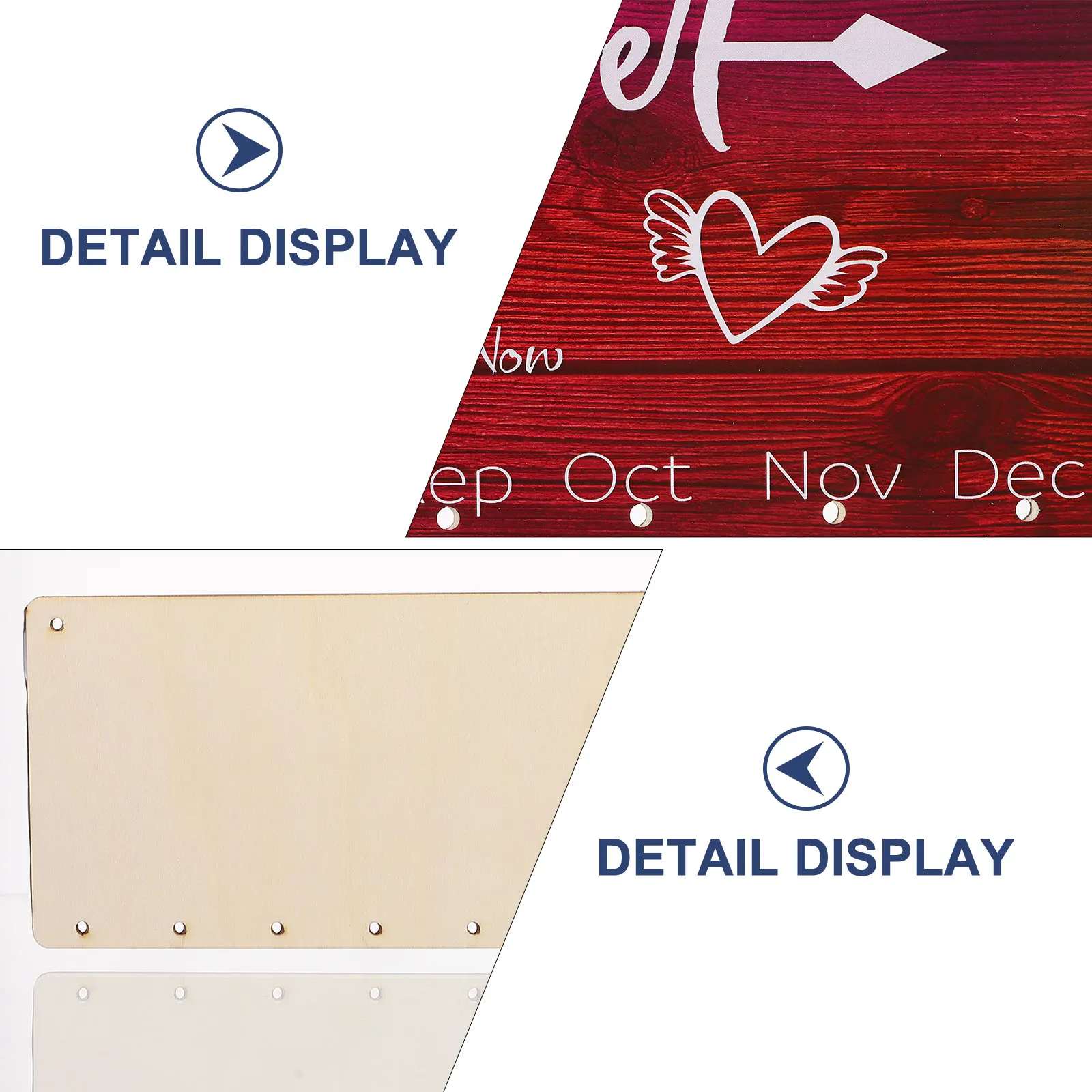 

1 set 1 Set Wooden Hanging Diy Calendar Board Family Friends Birthday Reminder Wall Decor Easy Assembly Rearrange Discs Gift For