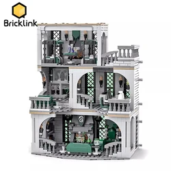 Bricklink MOC Magic Movie School House Slytherin Common Room and Dorm City Architecture Sets Building Blocks Toys Christmas Gift