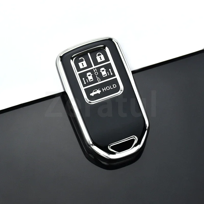 4/5/6 Buttons TPU Car Remote Key Case Cover For Honda HR-V HRV CRV Fit Civic Accord City Odyssey XR-V Auto Shell Fob Holder