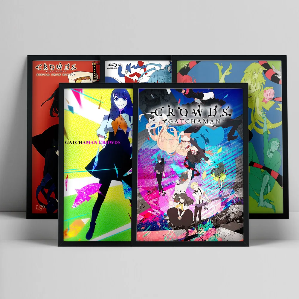 

Gatchaman Crowds Japanese Anime Poster Manga Cartoon Character Print Art Canvas Painting Wall Stickers Otaku Bedroom Home Decor