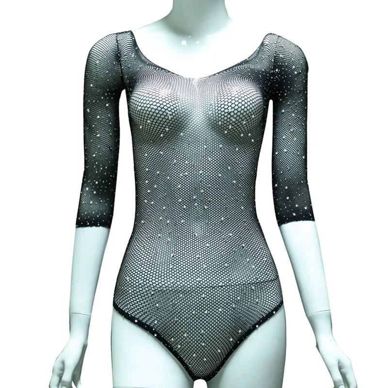 Fetish Hot Sexy Lingerie Porn Mesh Body Stocking For Women Transparent Sexiest Fishnets Bodysuit Erotic Costumes Lenceria Mujer