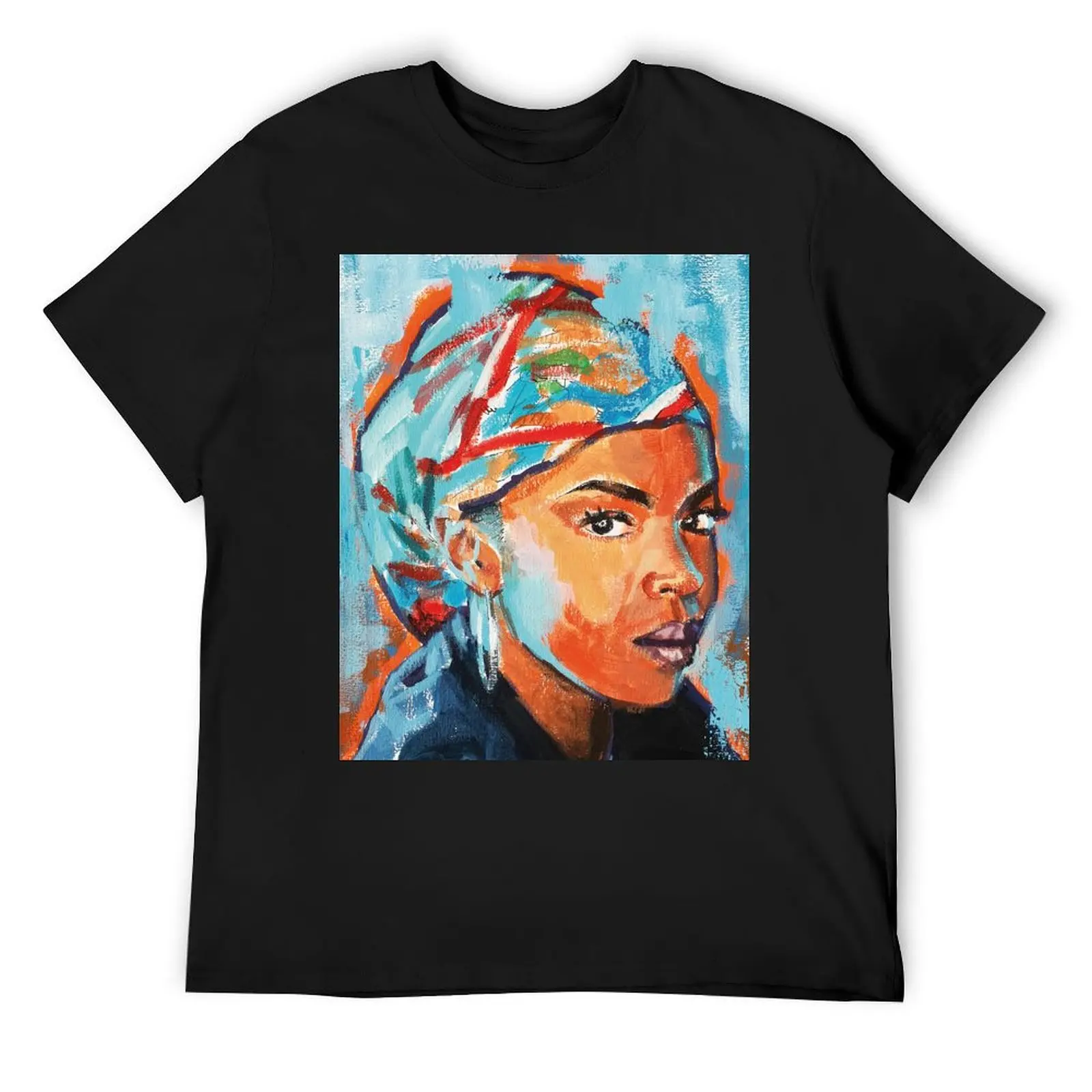 Lauryn Hill Pop Art - Подарок в стиле хип-хоп - Рэп Декор - Рэп-музыка Футболка Роскошные мужские мужские футболки с рисунком забавные