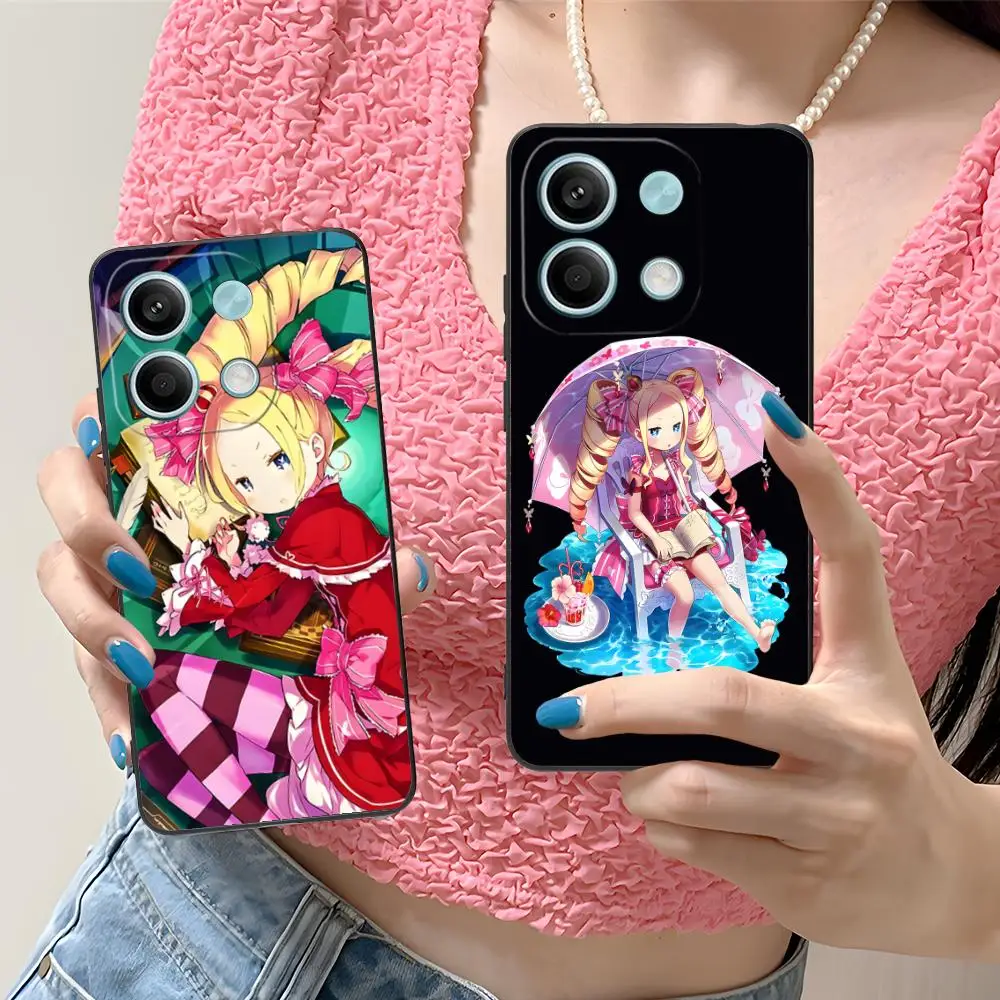 حافظة هاتف محمول ReZero Beatrice لهاتف Xiaomi Redmi Note 14 13 12 11 S Pro Plus 4G 5G غطاء طباعة ملون هاتف ذكي جميل #2