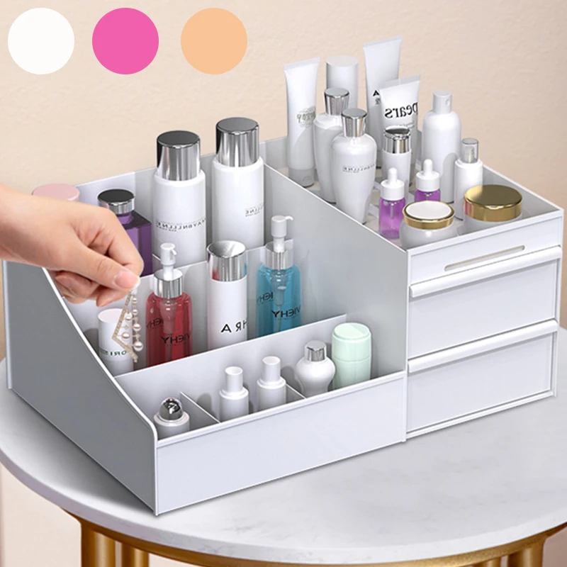 Large Capacity Cosmetic Storage Box Makeup Drawer Organizer Jewelry Nail Polish Makeup Container Desktop Sundries Storage Box