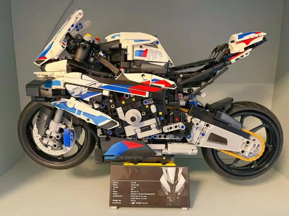 テクニカルモーターサイクルビルディングブロック,MOC M1000rrモデルカー,レーシングカー,モーターサイクルレンガ,ボーイフレンド用おもちゃ,ギフト,1920個,42130