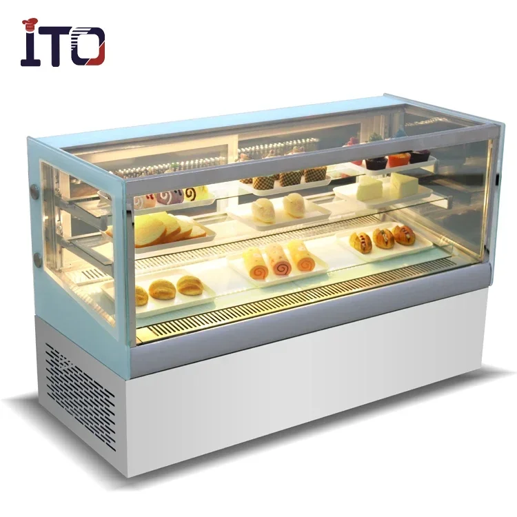 Refrigeration Equipment Cake Display Glass Door Commercial Refrigerator Showcase Cake Display Fridge Cabinet