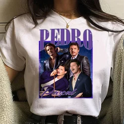 Anime Pedro Pascal Graphic Print T Shirt Fashion Streetwear Casual Crew Neck Short Sleeve Plus Size T Shirt Women