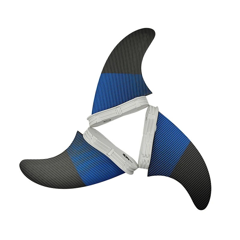 

Black With Blue Fibreglass UPSURF FCS 2 G5/G7 Surfboard Fins Thruster(3 Fins) Double Tabs 2 Surfing Fins Beach Accessories