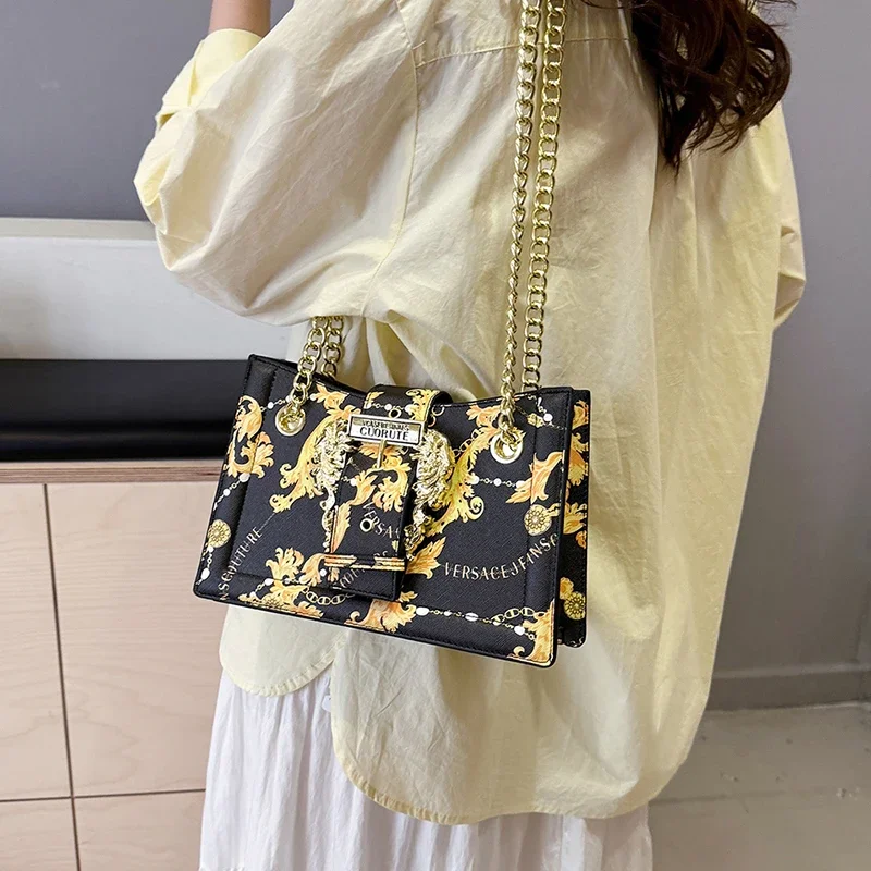 Elegancka damska torba listonoszka, skórzana torba na ramię, elegancka torebka damska