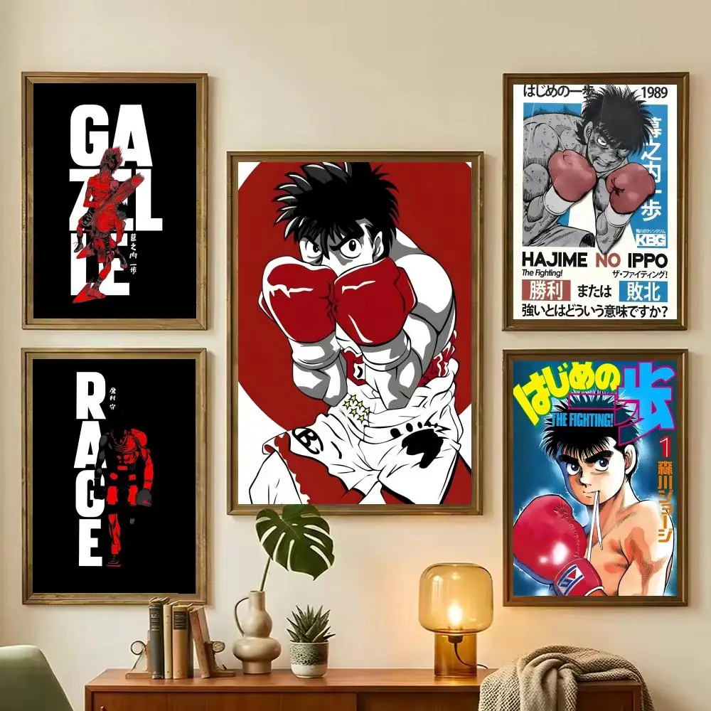 A-Anime Fighting Spirit Hajime No Ippo Poster Stylish Wall Art for Bedroom Living Room Bar Café Home Décor Gift