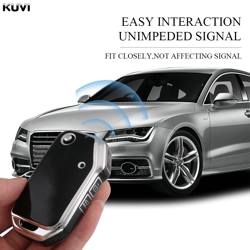 TPU Car Flip Key Case Cover Shell For KIA Sportage R GT Stinger GT Sorento Ceed CD Cerato Forte 2018 2019 Protected Fob Bag