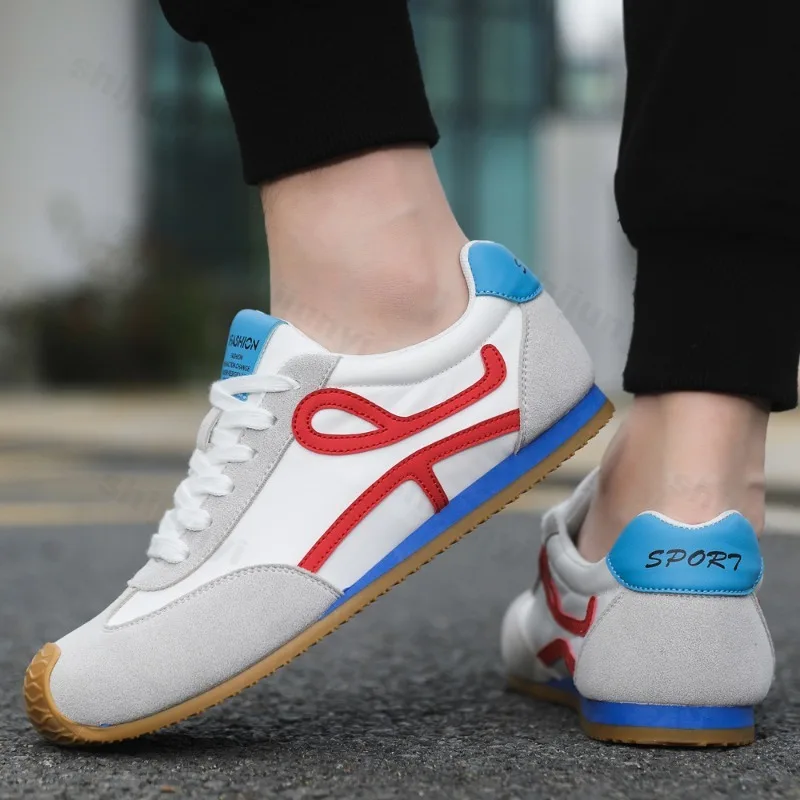 

Men's Fashion Soft Soled Casual Shoes 2025 Spring New Style Sport Leisure Lightweight Comfortable Daily Walking Lace-up Sneakers